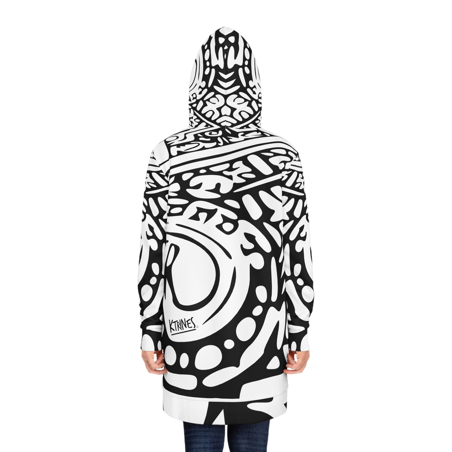 Aztec Art B/W # 1 / Women's Hoodie Dress (AOP)