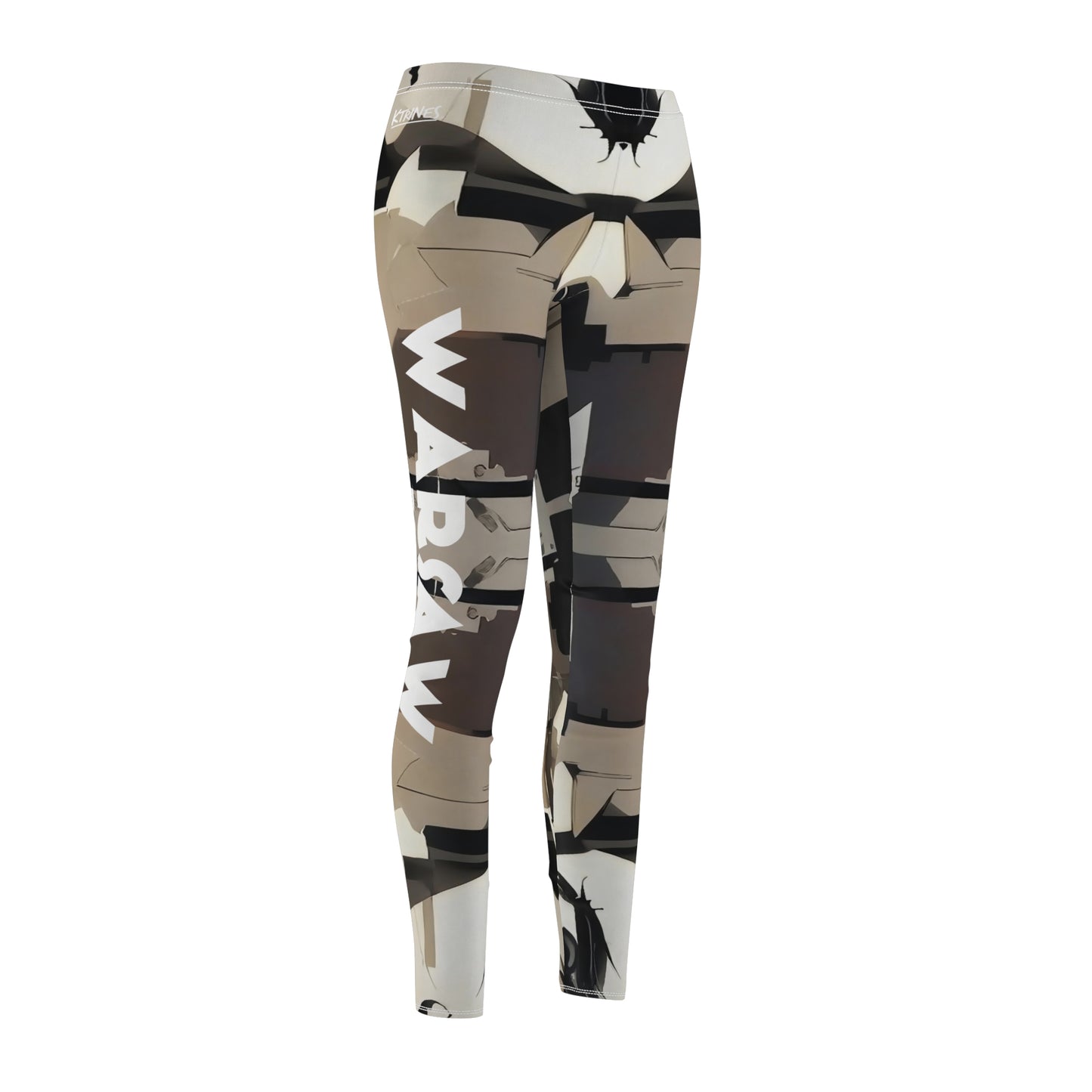 Warsaw spring # 01 / Women's Cut & Sew Casual Leggings (AOP)