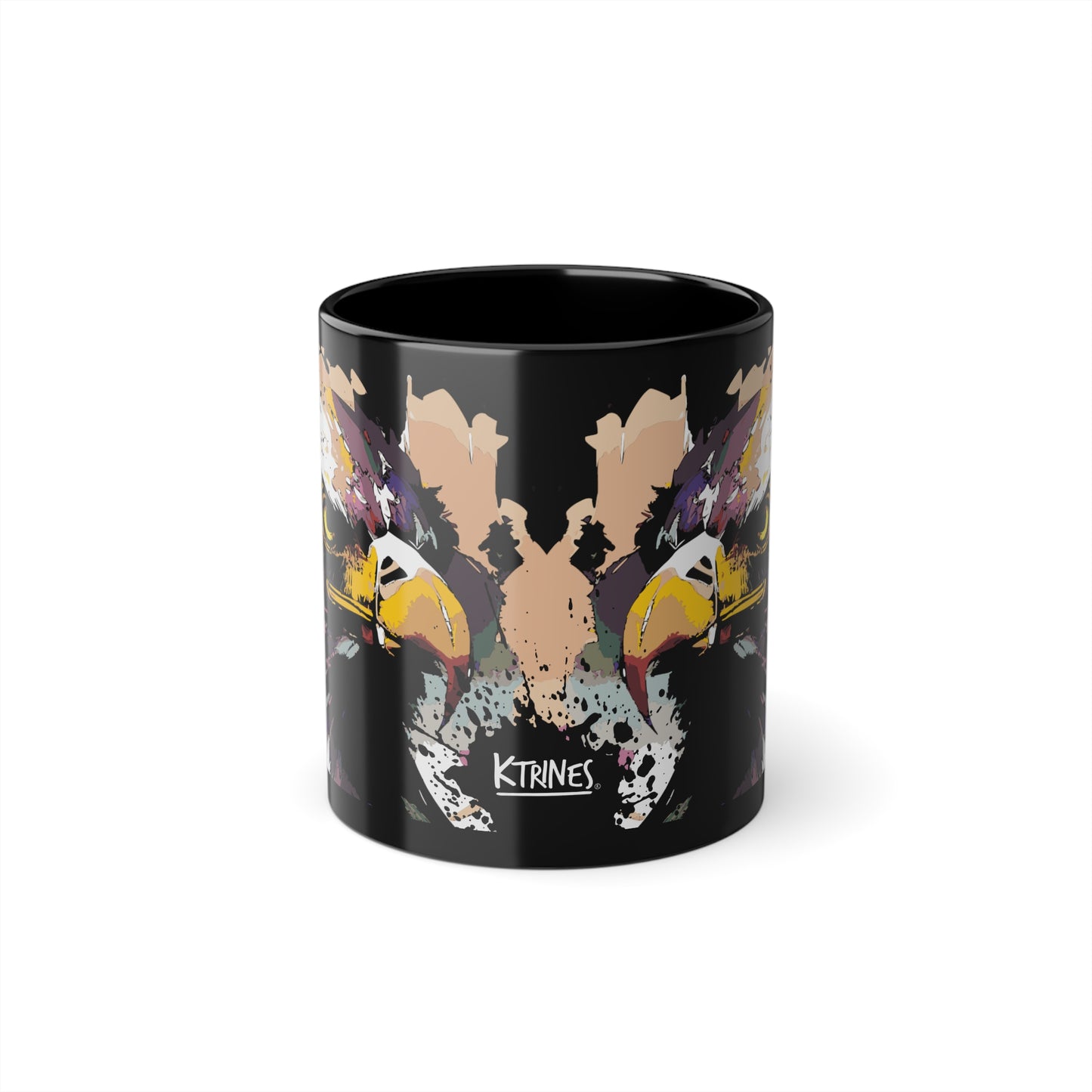 Animals # 1 /  Black Coffee Cup, 11oz