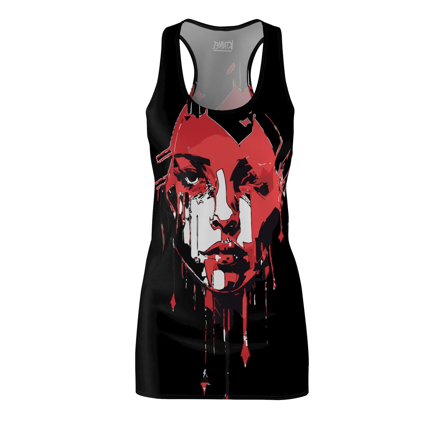 Punk Faces # 2 / Women's Cut & Sew Racerback Dress (AOP)