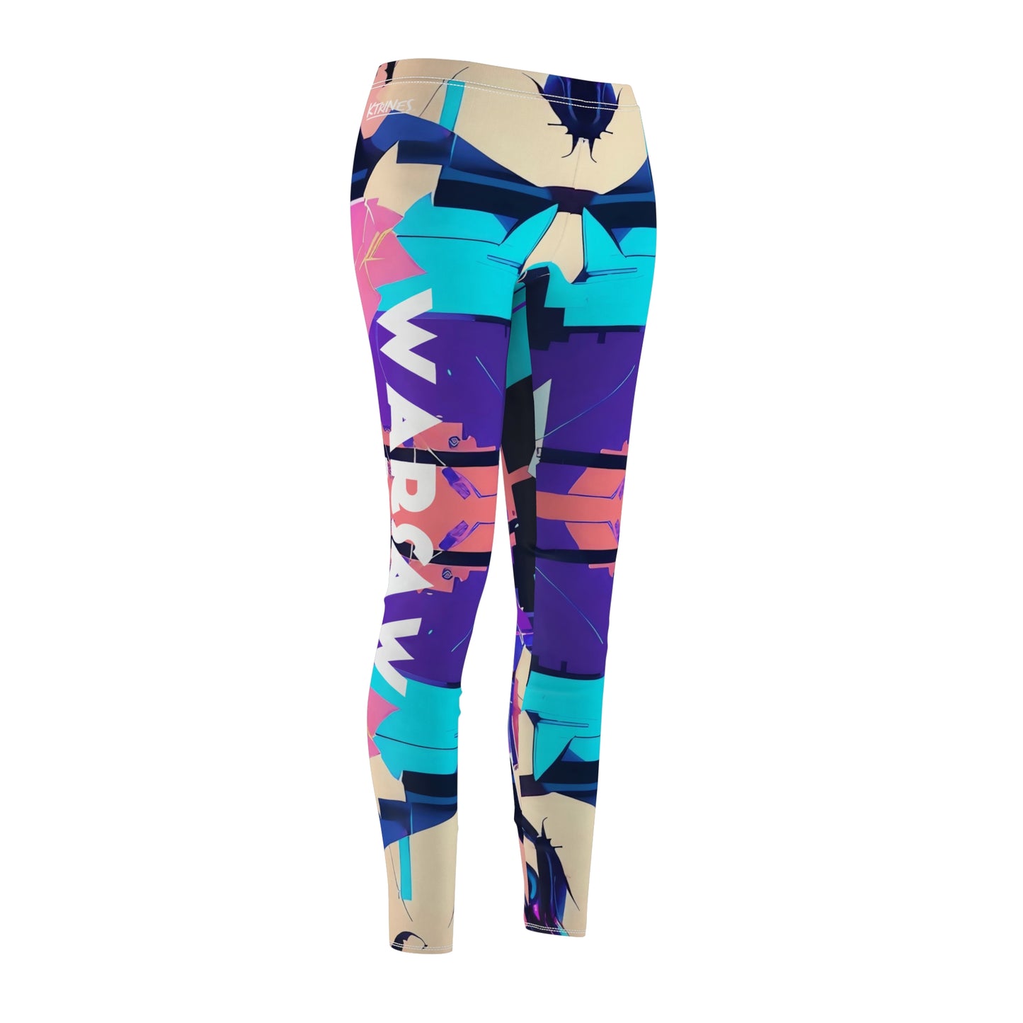 Warsaw spring # 02 / Women's Cut & Sew Casual Leggings (AOP)