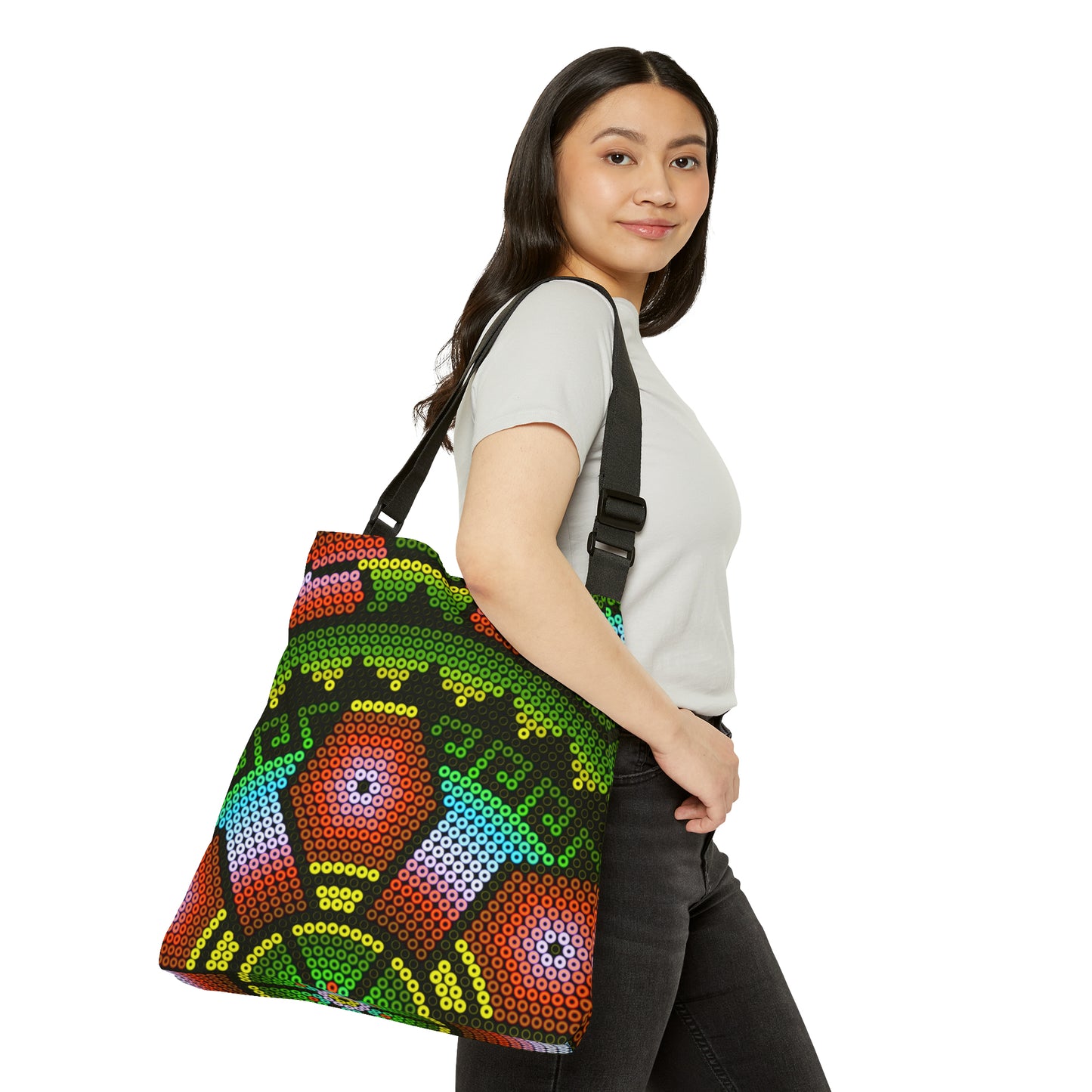 Huichol Art #2 / Adjustable Tote Bag (AOP)