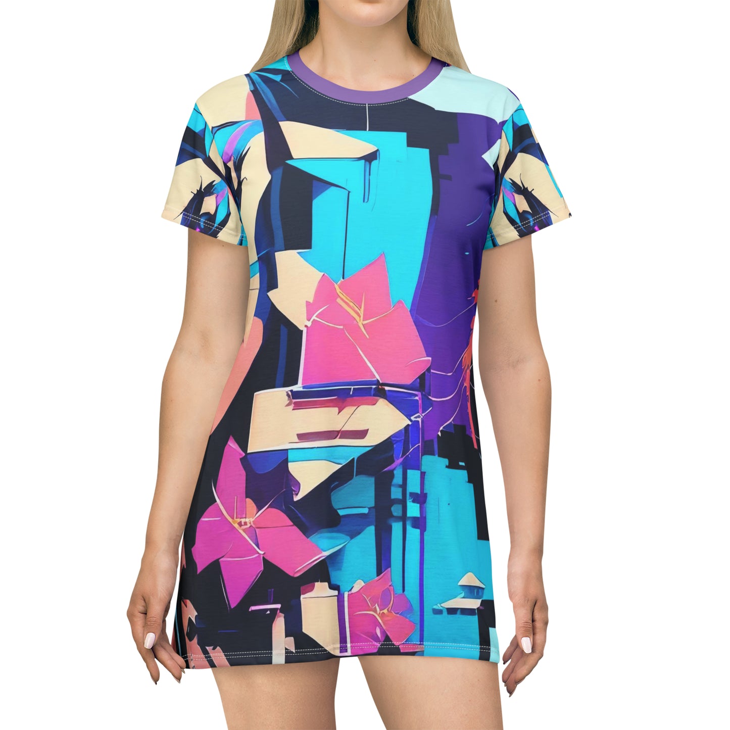 Warsaw Spring # 1/ T-Shirt Dress (AOP)