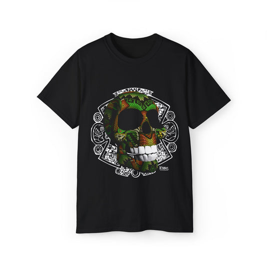 Huichol & Aztec Art Skull # 12 / Unisex Ultra Cotton Tee