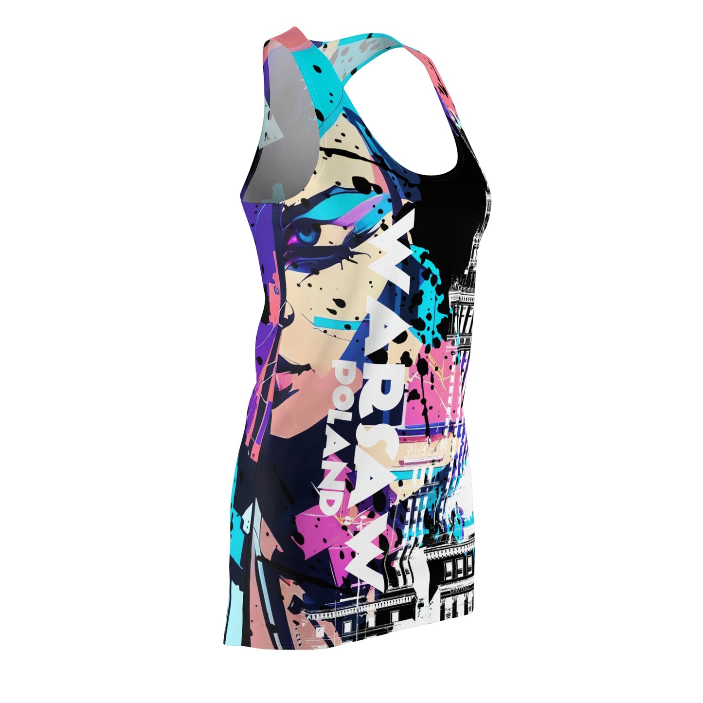 Warsaw Spring # 3 / Women's Cut & Sew Racerback Dress (AOP)