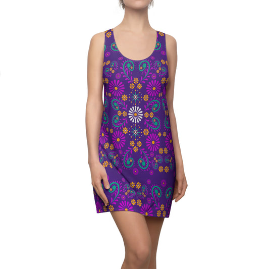 Flowers # 3 / Women's Cut & Sew Racerback Dress (AOP)