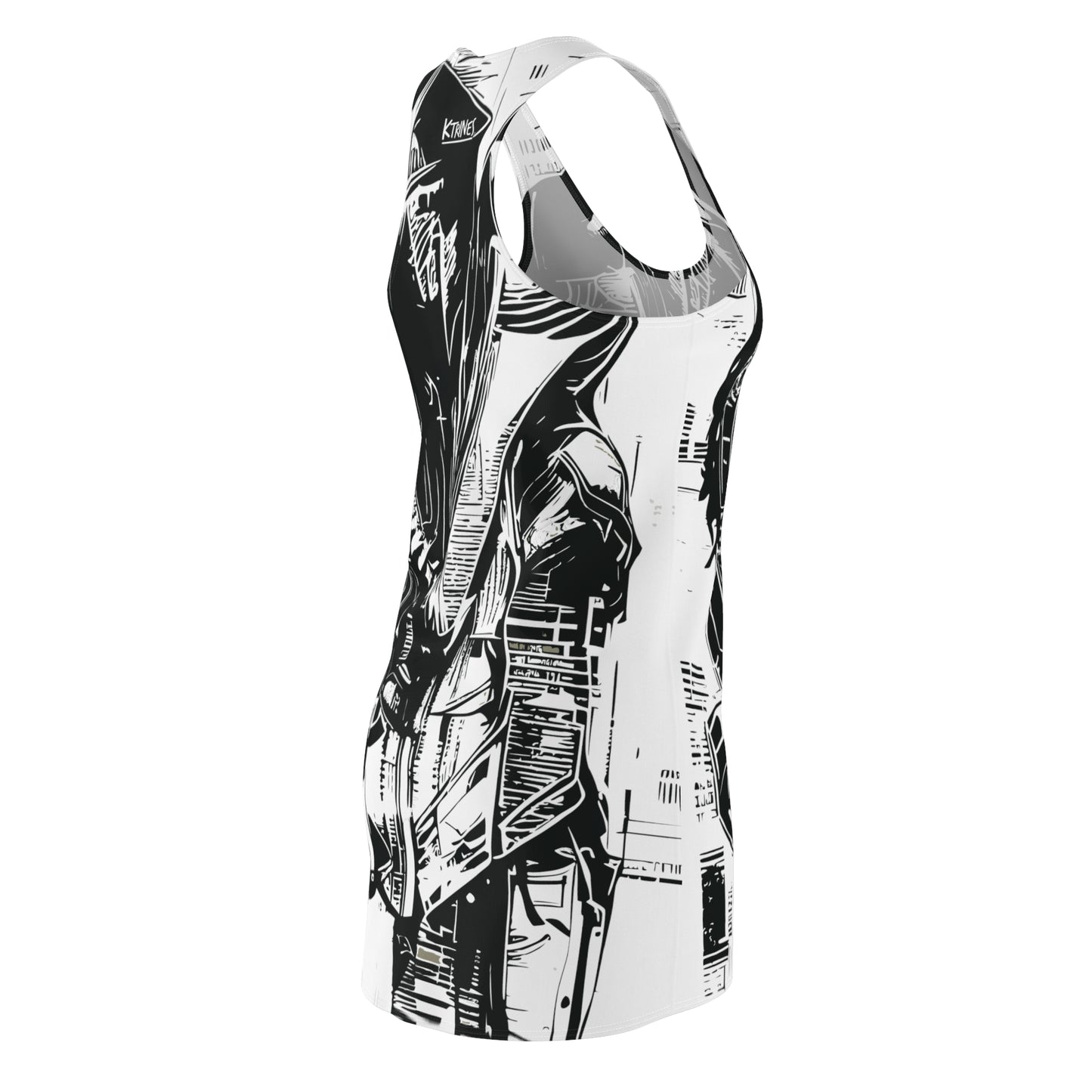 Erotic Punk # 1 / Women's Cut & Sew Racerback Dress (AOP)