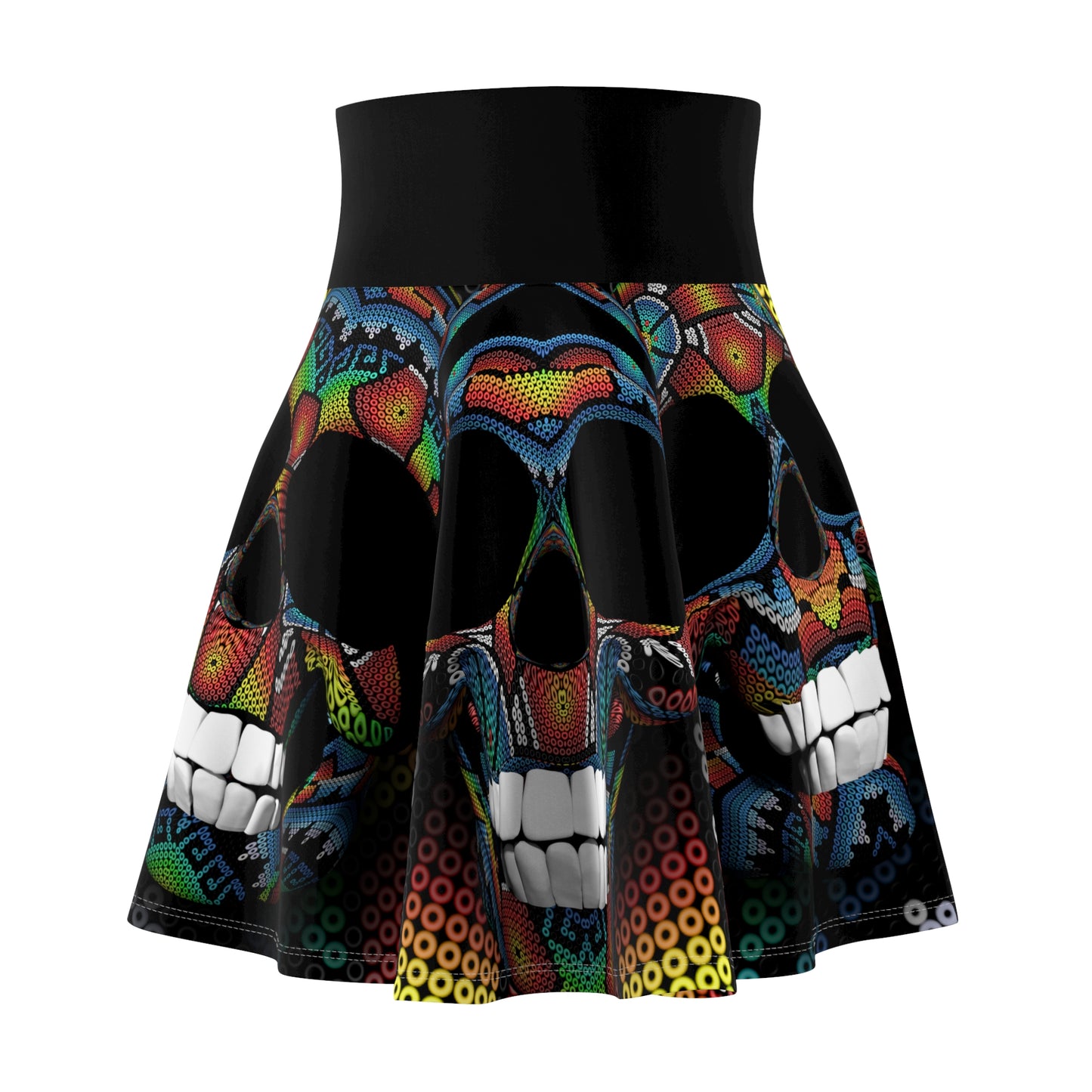 Huichol Art # 1 / Women's Skater Skirt (AOP)