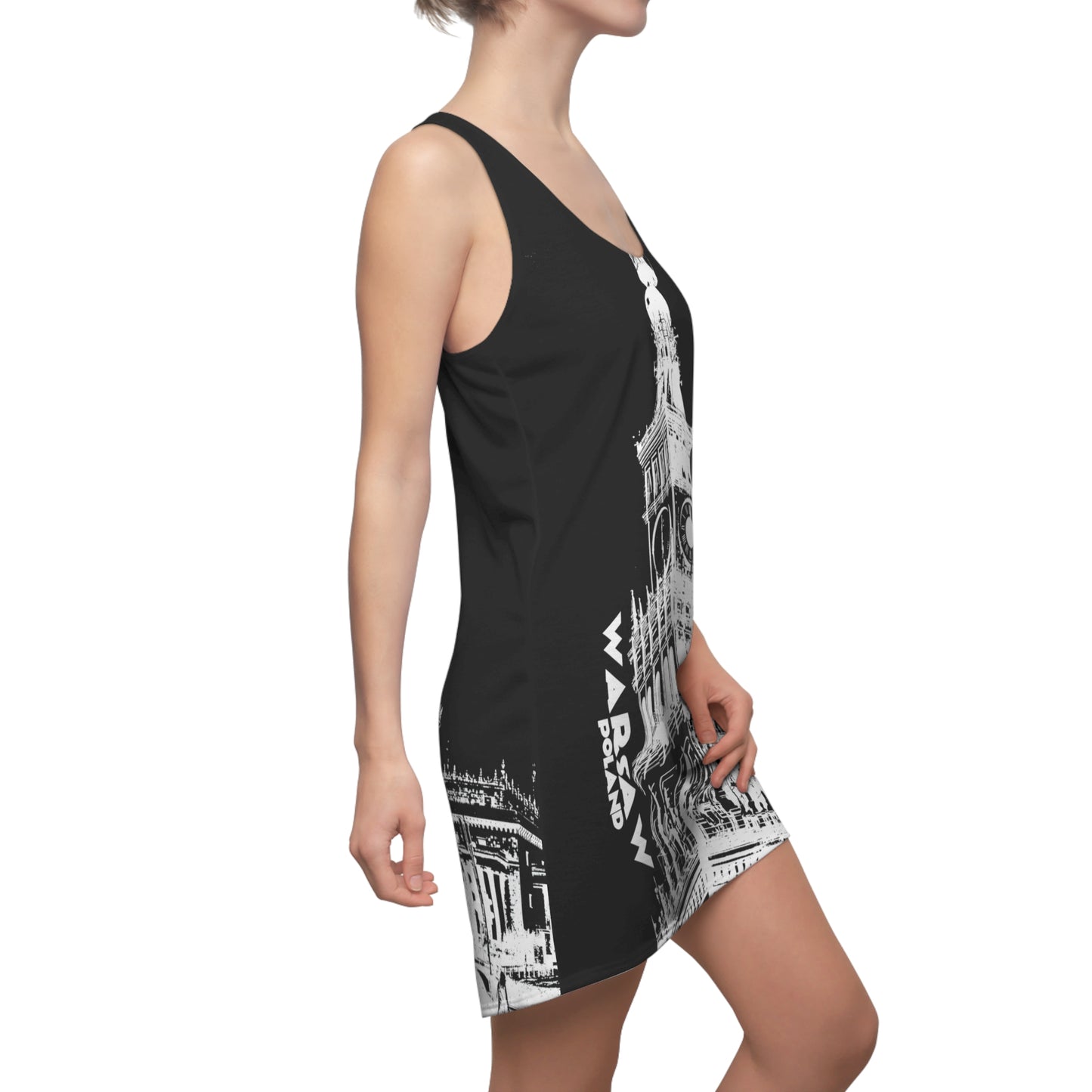 Warsaw Spring # 4 / Women's Cut & Sew Racerback Dress (AOP)