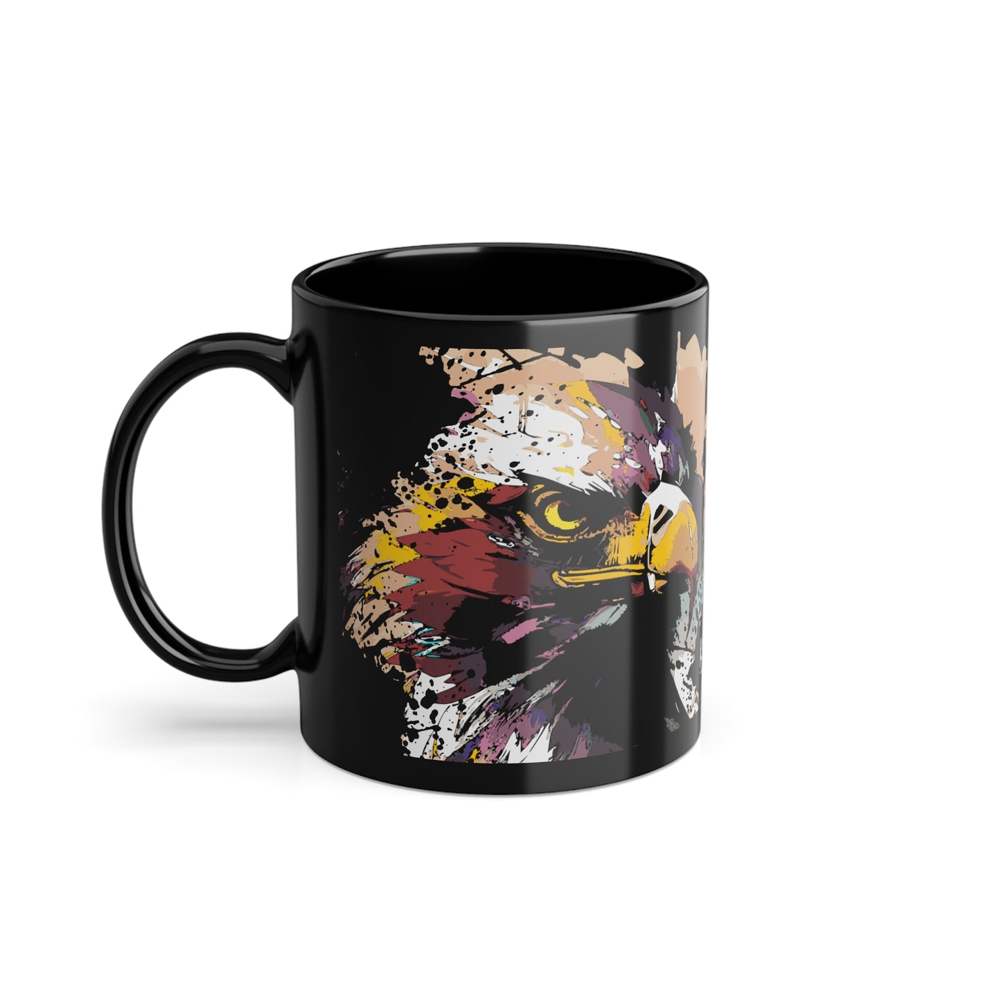 Animals # 1 /  Black Coffee Cup, 11oz