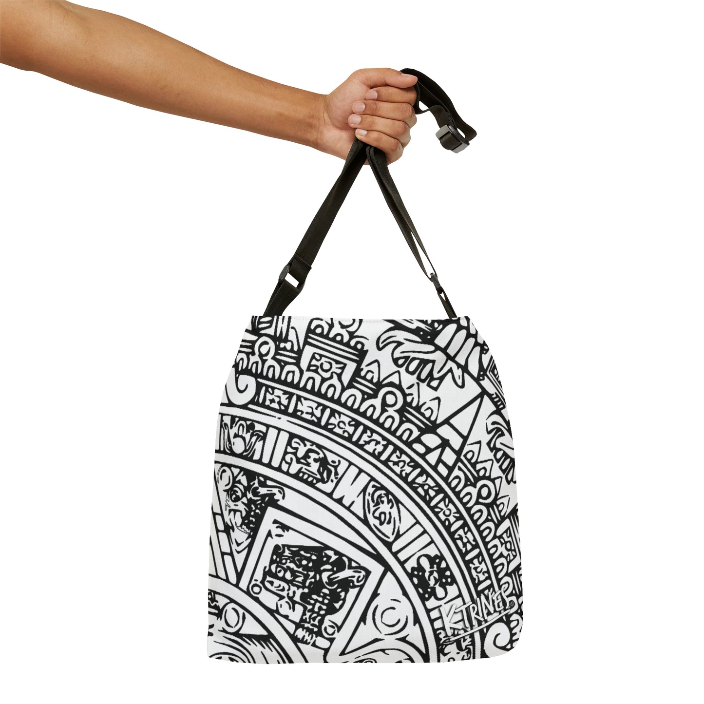 Aztec Calendar Art # 1 / Adjustable Tote Bag (AOP)