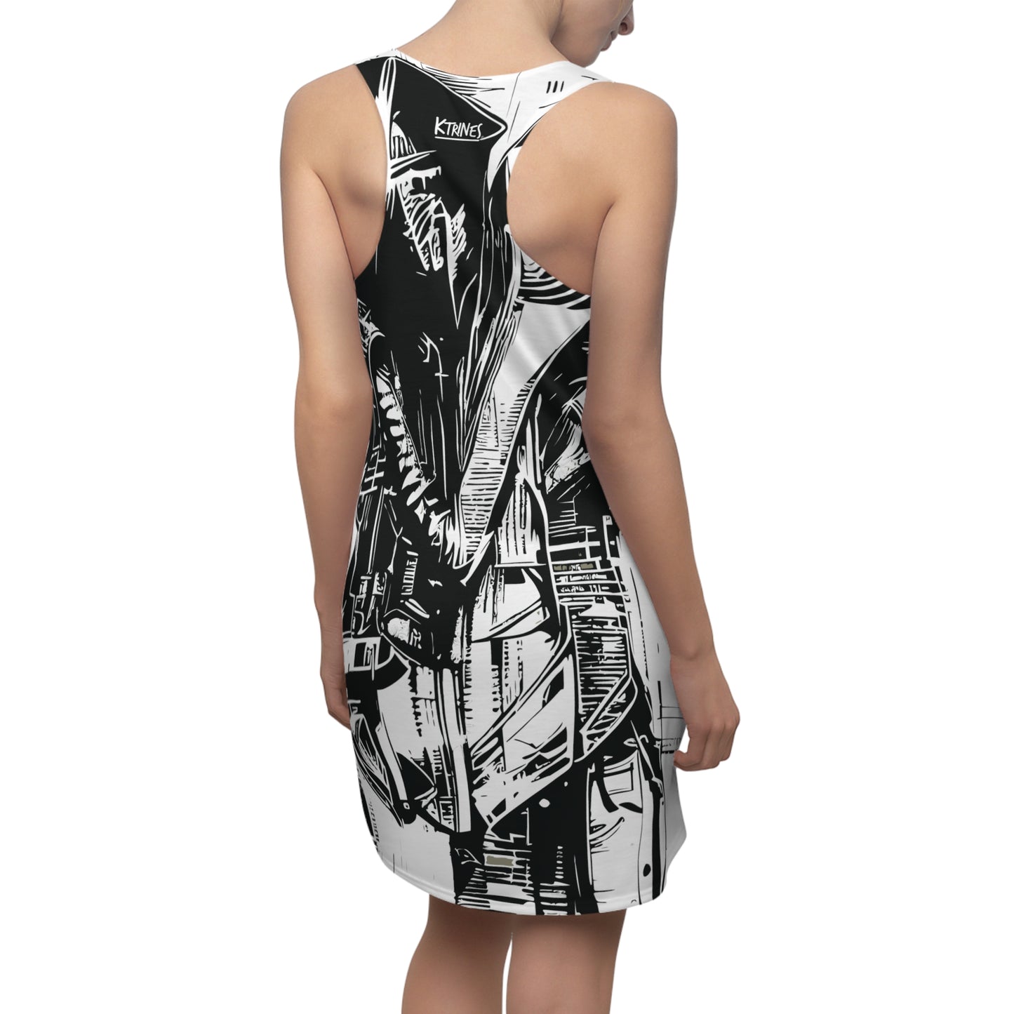 Erotic Punk # 1 / Women's Cut & Sew Racerback Dress (AOP)