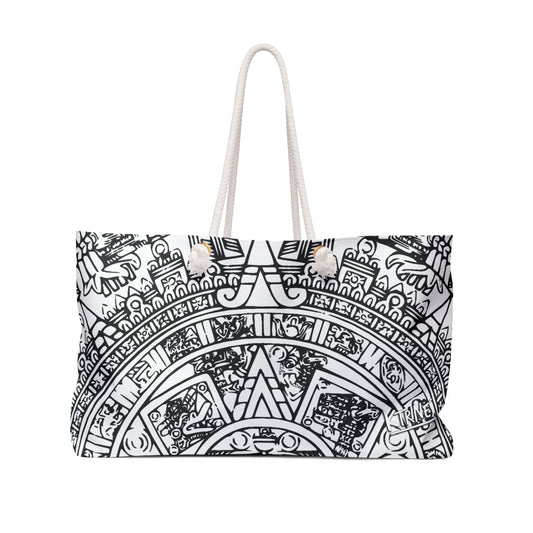 Aztec Calendar Art # 2 / Weekender Bag