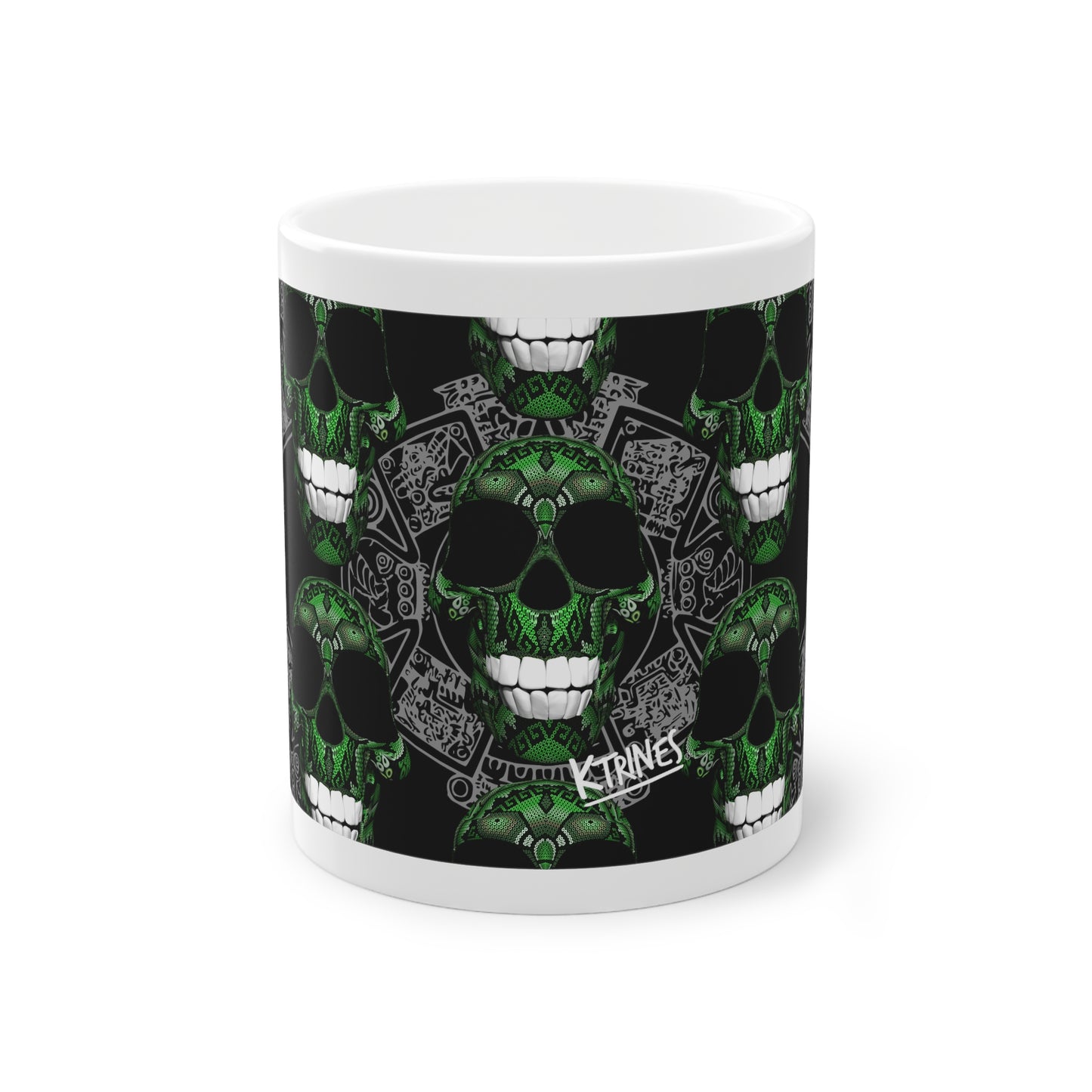 Huichol Art Skull  # 7 / Standard Mug, 11oz