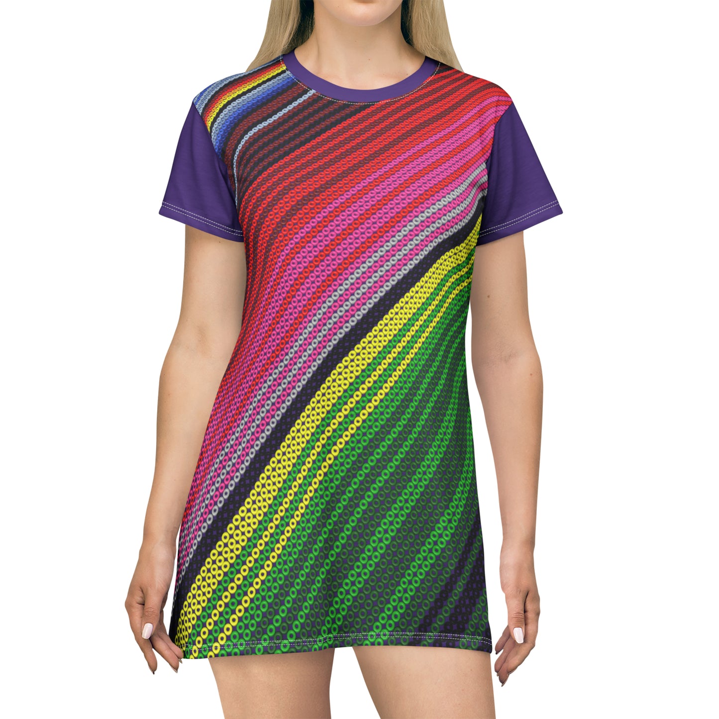 Huichol # 1 / T-Shirt Dress (AOP)