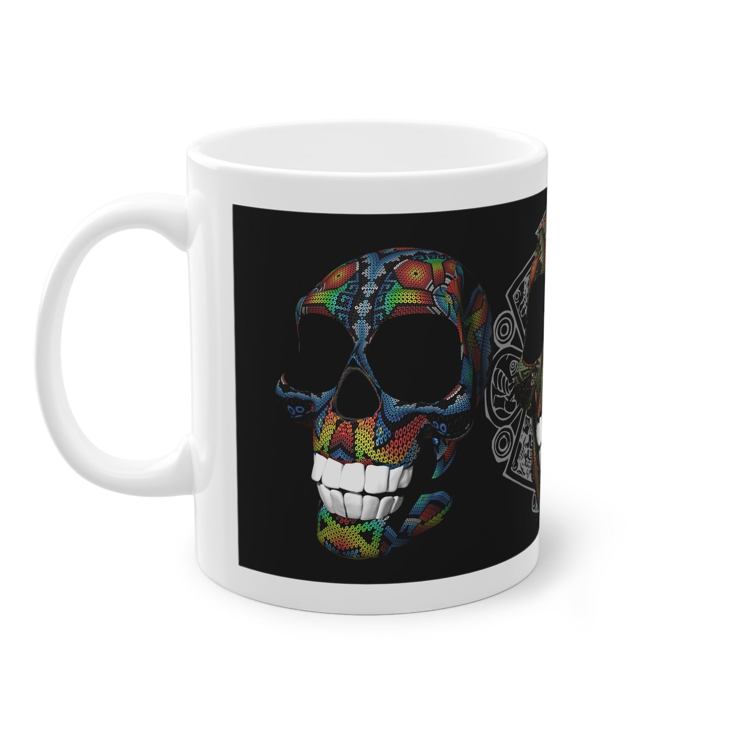 Huichol Art Skull  # 2 / Standard Mug, 11oz