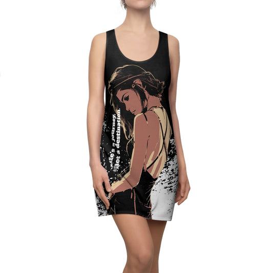 Punk Faces # 2 / Women's Cut & Sew Racerback Dress (AOP)