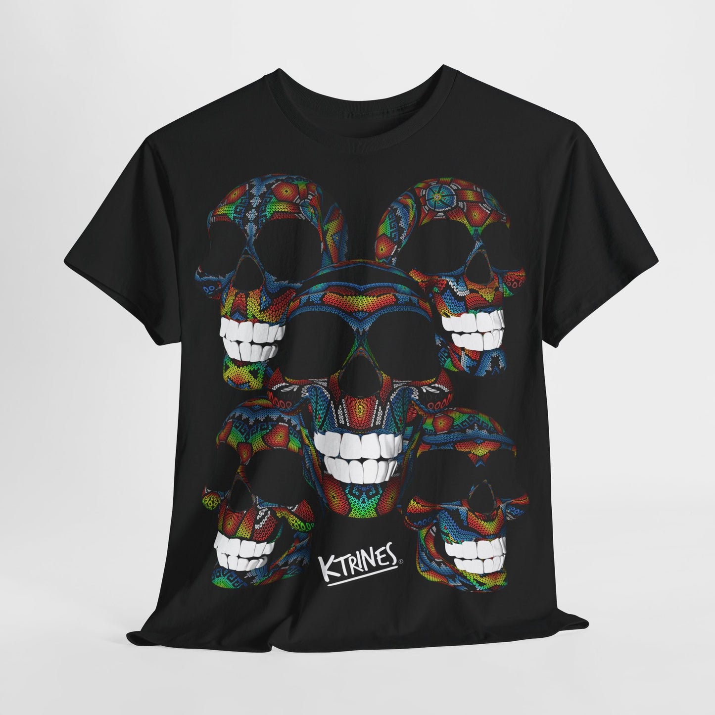 SKULL AND HUICHOL ART # 14