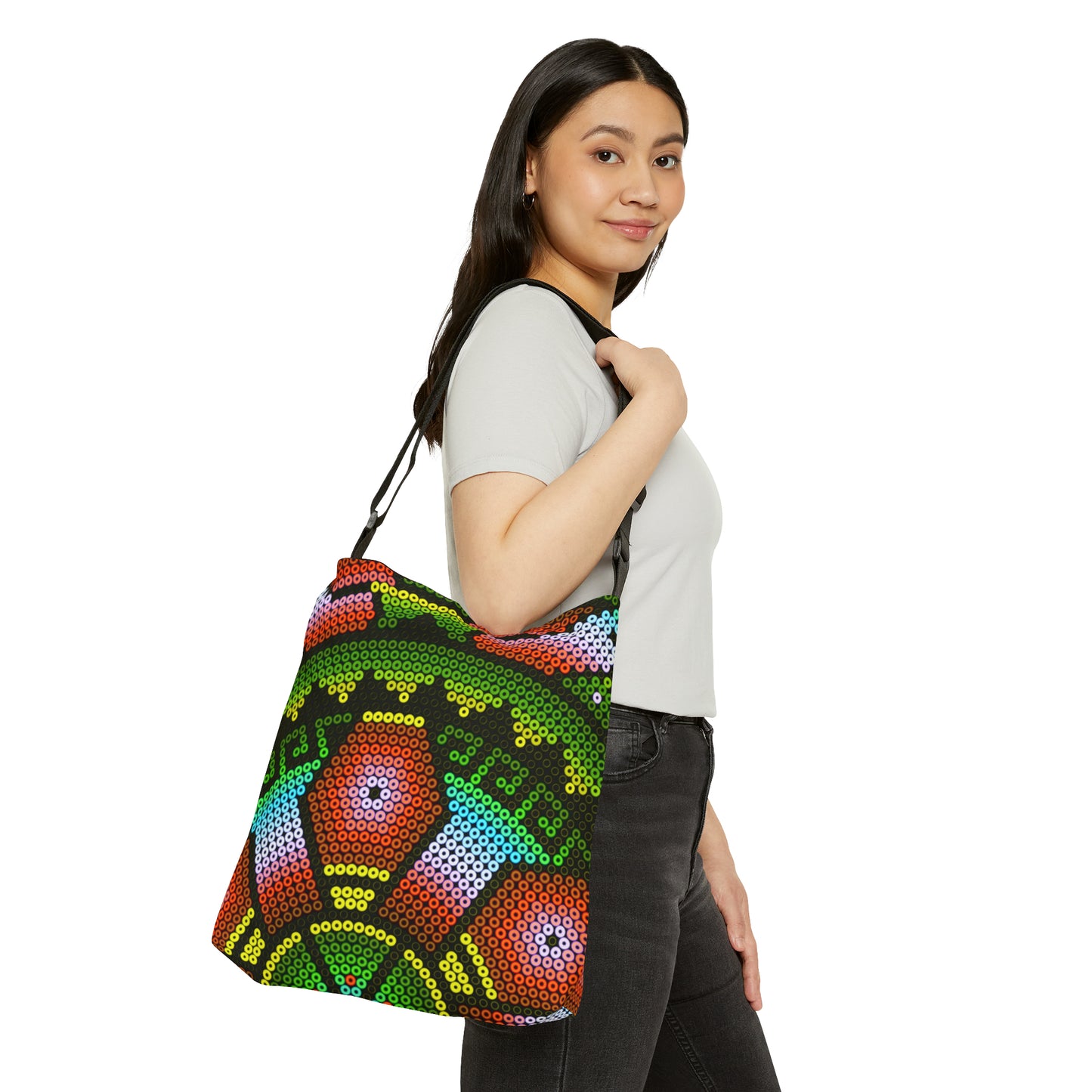 Huichol Art #2 / Adjustable Tote Bag (AOP)