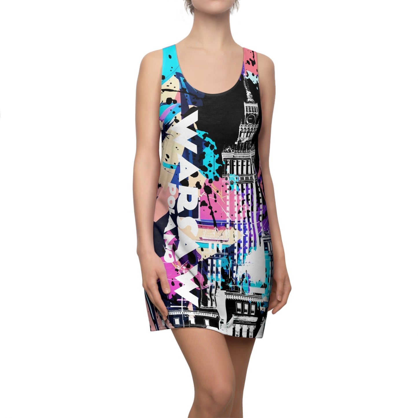 Warsaw Spring # 3 / Women's Cut & Sew Racerback Dress (AOP)