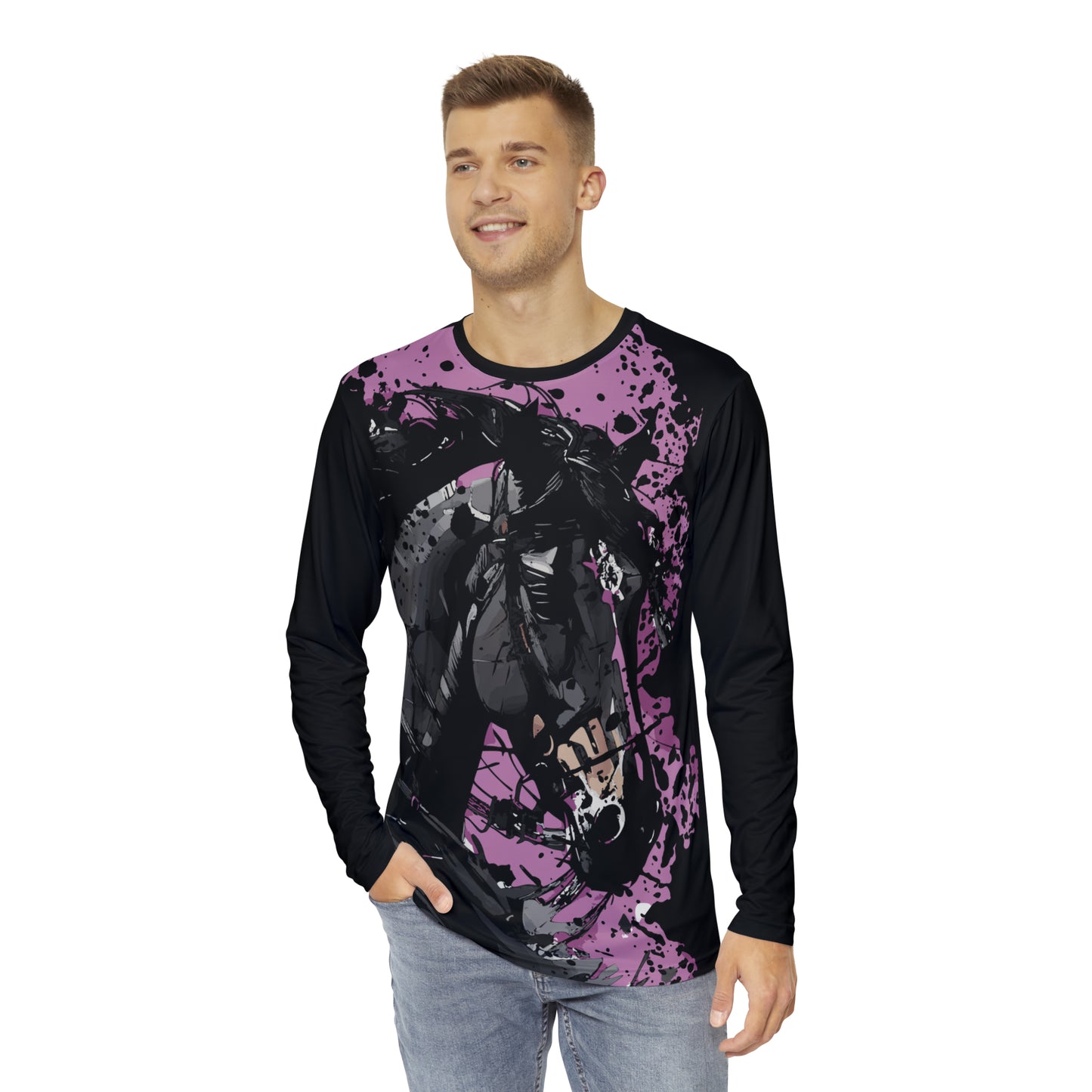 Animals # 2 / Men's Long Sleeve Shirt (AOP)